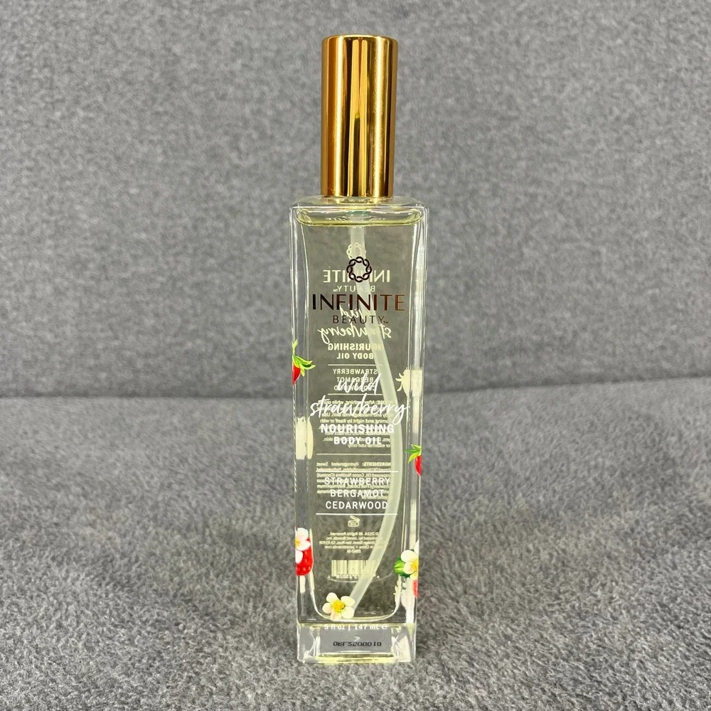 Infinite Beauty Wild Strawberry Body Oil Bergamot Cedarwood Nourishing 5 oz